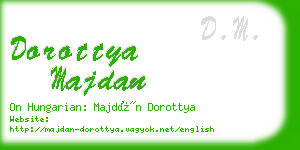 dorottya majdan business card